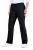 Ulla Popken 854910 Pantalon stretch chaud à taille élastique Noir - Pantalons en tissu - Pantalons larges femme grande taille