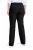 Ulla Popken 854910 Pantalon stretch chaud à taille élastique Noir - Pantalons en tissu - Pantalons larges femme grande taille