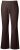 Ulla Popken 854910 Pantalon stretch chaud à taille élastique Brun acajou - Pantalons en tissu - Pantalons larges femme grande taille
