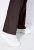 Ulla Popken 854910 Pantalon stretch chaud à taille élastique Brun acajou - Pantalons en tissu - Pantalons larges femme grande taille