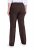 Ulla Popken 854910 Pantalon stretch chaud à taille élastique Brun acajou - Pantalons en tissu - Pantalons larges femme grande taille