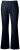 Ulla Popken 854910 Pantalon stretch chaud à taille élastique Bleu marine - Pantalons en tissu - Pantalons larges femme grande taille