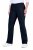 Ulla Popken 854910 Pantalon stretch chaud à taille élastique Bleu marine - Pantalons en tissu - Pantalons larges femme grande taille