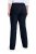 Ulla Popken 854910 Pantalon stretch chaud à taille élastique Bleu marine - Pantalons en tissu - Pantalons larges femme grande taille