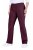 Ulla Popken 854910 Pantalon stretch chaud à taille élastique Aubergine - Pantalons en tissu - Pantalons larges femme grande taille