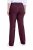 Ulla Popken 854910 Pantalon stretch chaud à taille élastique Aubergine - Pantalons en tissu - Pantalons larges femme grande taille