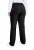 Ulla Popken 854987 Pantalon stretch chaud à ceinture confort Noir - Pantalons en tissu - Pantalons larges femme grande taille