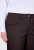 Ulla Popken 854987 Pantalon stretch chaud à ceinture confort Brun acajou - Pantalons en tissu - Pantalons larges femme grande taille