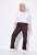 Ulla Popken 854987 Pantalon stretch chaud à ceinture confort Brun acajou - Pantalons en tissu - Pantalons larges femme grande taille