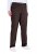 Ulla Popken 854987 Pantalon stretch chaud à ceinture confort Brun acajou - Pantalons en tissu - Pantalons larges femme grande taille
