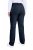 Ulla Popken 854987 Pantalon stretch chaud à ceinture confort Bleu marine - Pantalons en tissu - Pantalons larges femme grande taille