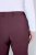 Ulla Popken 854987 Pantalon stretch chaud à ceinture confort Aubergine - Pantalons en tissu - Pantalons larges femme grande taille