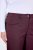 Ulla Popken 854987 Pantalon stretch chaud à ceinture confort Aubergine - Pantalons en tissu - Pantalons larges femme grande taille