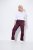 Ulla Popken 854987 Pantalon stretch chaud à ceinture confort Aubergine - Pantalons en tissu - Pantalons larges femme grande taille