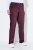 Ulla Popken 854987 Pantalon stretch chaud à ceinture confort Aubergine - Pantalons en tissu - Pantalons larges femme grande taille
