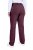 Ulla Popken 854987 Pantalon stretch chaud à ceinture confort Aubergine - Pantalons en tissu - Pantalons larges femme grande taille