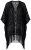 Ulla Popken 855134 Veste à sequins Noir - Vestes - Vestes grande taille pour femme