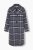 Ulla Popken 855250 Manteau en laine asymétrique à large col Gris chiné - Manteaux - Manteaux grande taille pour femme