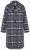 Ulla Popken 855250 Manteau en laine asymétrique à large col Gris chiné - Manteaux - Manteaux grande taille pour femme