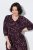 Ulla Popken 855270 Robe en jersey imprimée à col V Noir - Robes en jersey - 