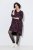 Ulla Popken 855270 Robe en jersey imprimée à col V Noir - Robes en jersey - 