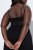 Ulla Popken 855428 Nuisette en dentelle Noir - Chemises de nuit - 