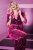 Ulla Popken 855499 Blazer en velours à strass Magenta - Blazers - Vestes blazer pour femme, grandes tailles