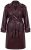 Ulla Popken 855617 Trench effet cuir à ceinture nouée Bordeaux - Manteaux - Manteaux grande taille pour femme