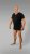 20 Nodi 9001 Short Sleeve V-Neck in Stretch Cotton Black - Maillot de corps - Maillot de corps homme grande taille