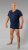 20 Nodi 9001 Short Sleeve V-Neck in Stretch Cotton Navy - Maillot de corps - Maillot de corps homme grande taille 
