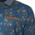 Kam Jeans 5494 Digital Floral Print Polo Blue - Polos - Polos homme grande taille