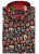 Kam Jeans 6040 Floral Skull Print Shirt Black - Chemises - Chemises Grandes Tailles Hommes