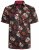 Kam Jeans 6042 Rose Skull Digital Print Shirt Black - Chemises - Chemises Grandes Tailles Hommes