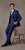 Skopes Kennedy Suit jacket Royal Blue - Costumes - Costumes grandes tailles 