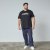 North Latitude Mountain T-Shirt V-Neck Noir - TALL T-shirts - T-Shirts Longueur Extra pour Grands Hommes