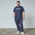 North Latitude Mountain T-Shirt V-Neck Bleu marine - TALL T-shirts - T-Shirts Longueur Extra pour Grands Hommes