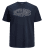 Jack & Jones Preston Crew Neck T-Shirt Navy - T-shirts - T-shirts Homme Grande Taille