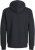 Jack & Jones BRADLEY Zip Hoodi Black - Sweatshirts & hoodies - Sweatshirts/Hoodies grande taille homme