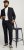 Jack & Jones SOLARIS Trousers Black - Costumes - Costumes grandes tailles 