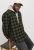 Jack & Jones ZAC Brushed Long Sleeve Overshirt Green - Chemises - Chemises Grandes Tailles Hommes