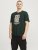 Jack & Jones XMAS Christmas Skull T-Shirt Dark Slate Grey - T-shirts - T-shirts Homme Grande Taille