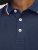 Jack & Jones PAULOS Short Sleeve Polo Navy Blazer - Polos - Polos homme grande taille
