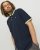 Jack & Jones PAULOS Short Sleeve Polo Dark Navy/NEON - Polos - Polos homme grande taille