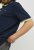 Jack & Jones PAULOS Short Sleeve Polo Dark Navy/NEON - Polos - Polos homme grande taille