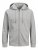 Jack & Jones Basic Sweat Zip Hood Light Grey Melange - Sweatshirts & hoodies - Sweatshirts/Hoodies grande taille homme