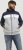 Jack & Jones RUSH White/Grey Blocking Bomber Jacket with Hood Navy Blazer - Vestes - Vestes homme grandes tailles