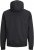 Jack & Jones RUSH SOLID Bomber Jacket with Hood Black - Vestes - Vestes homme grandes tailles