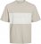 Jack & Jones LEGACY BLOCKING T-Shirt Beige - T-shirts - T-shirts Homme Grande Taille