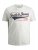 Jack & Jones JJELOGO TEE White - T-shirts - T-shirts Homme Grande Taille