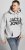 Jack & Jones CORP LOGO Large Print Hoodie Light Grey Melange - Sweatshirts & hoodies - Sweatshirts/Hoodies grande taille homme